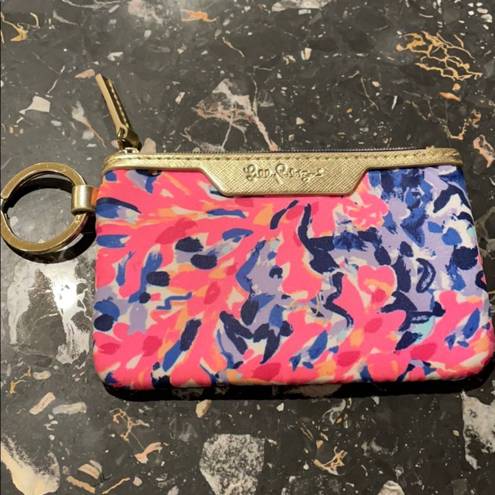Lily Pulitzer key chain wallet